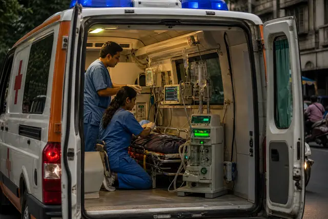 ICU patient care and ambulance support