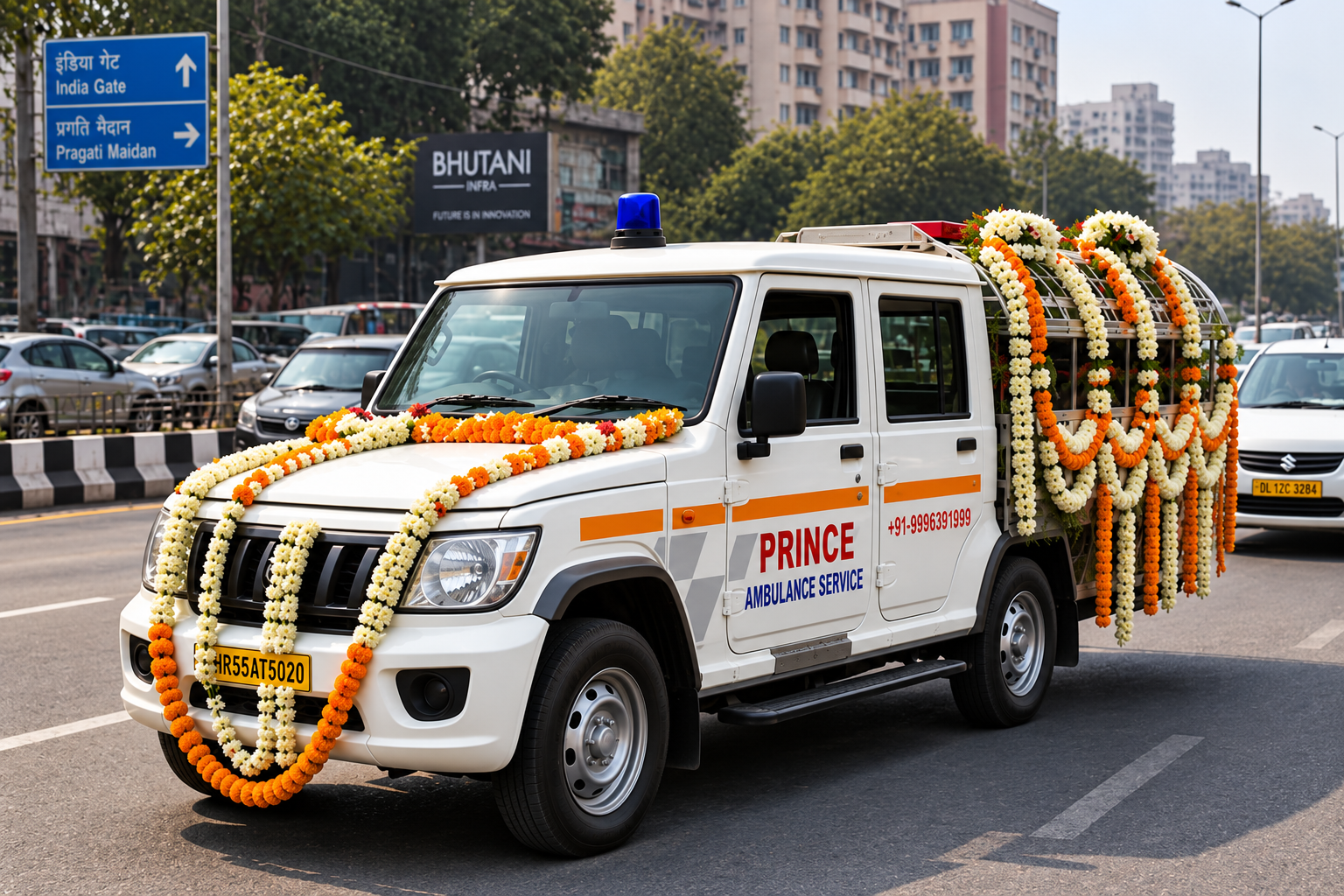 Cremation ground transport arrangements